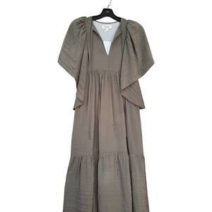 NEW PSOPHIA women's long flowy dress in kaki